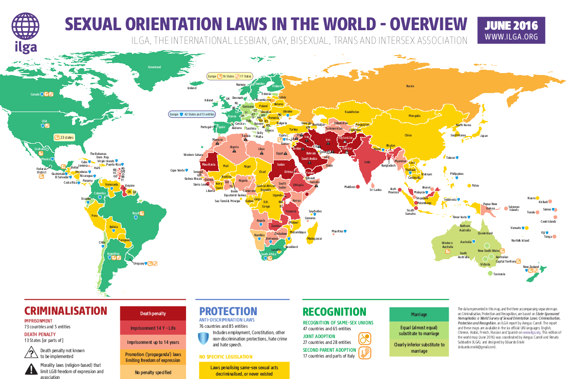 Maps Sexual Orientation Laws Ilga 